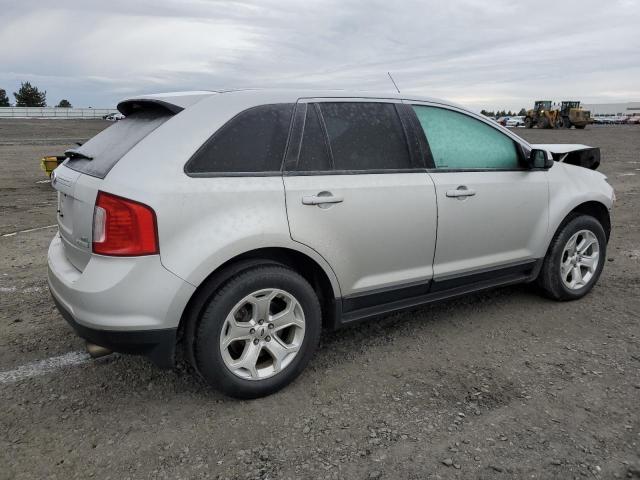 2FMDK3J98EBA25773 - 2014 FORD EDGE SEL SILVER photo 3