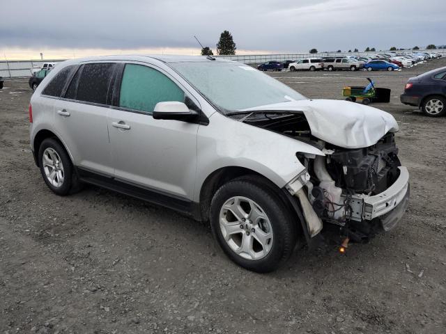 2FMDK3J98EBA25773 - 2014 FORD EDGE SEL SILVER photo 4