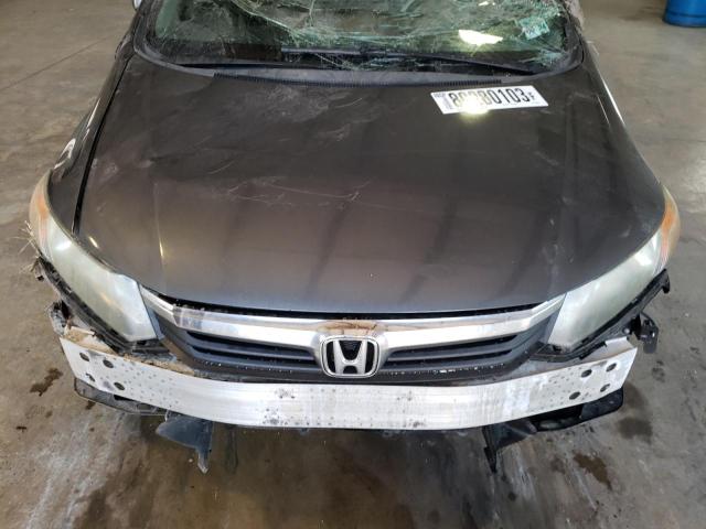 2HGFB2F91CH500224 - 2012 HONDA CIVIC EXL ნაცრისფერი ფოტო 11