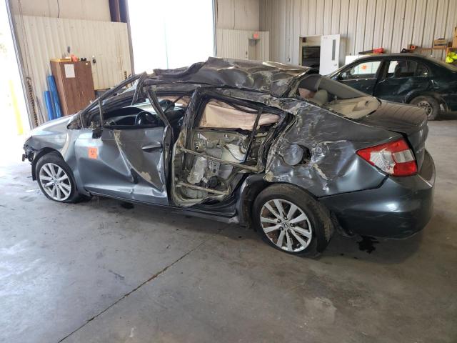 2HGFB2F91CH500224 - 2012 HONDA CIVIC EXL GRAY photo 2