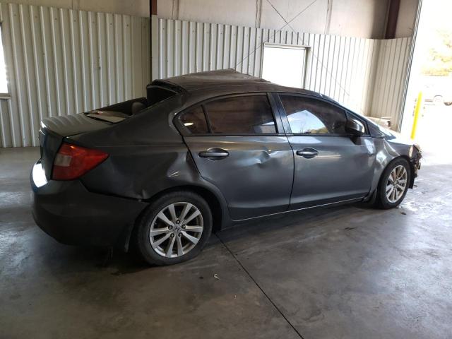 2HGFB2F91CH500224 - 2012 HONDA CIVIC EXL GRAY photo 3