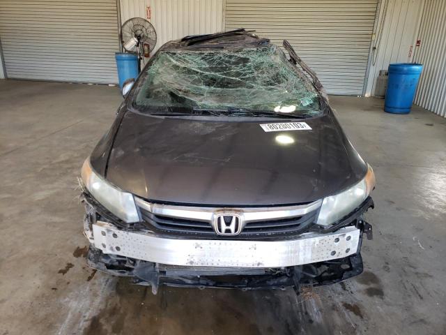 2HGFB2F91CH500224 - 2012 HONDA CIVIC EXL ნაცრისფერი ფოტო 5