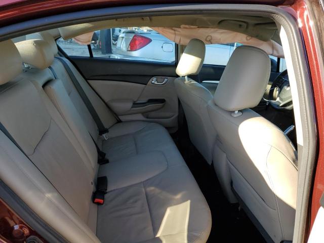 19XFB2F90EE056914 - 2014 HONDA CIVIC EXL ბურგუნდია ფოტო 10