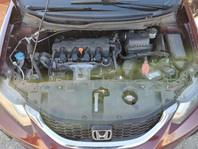 19XFB2F90EE056914 - 2014 HONDA CIVIC EXL ბურგუნდია ფოტო 11
