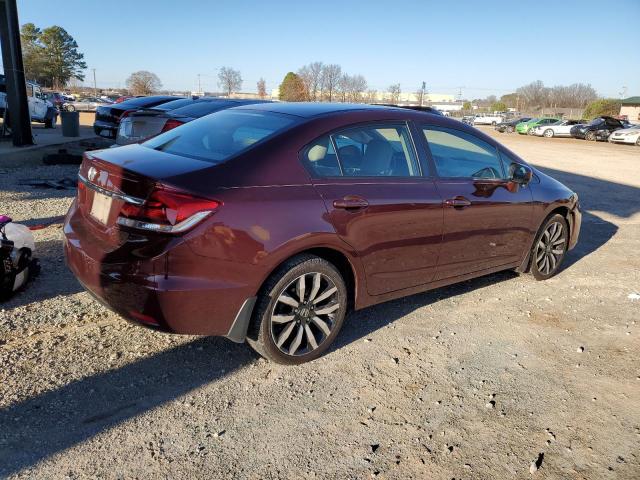 19XFB2F90EE056914 - 2014 HONDA CIVIC EXL BURGUNDY photo 3