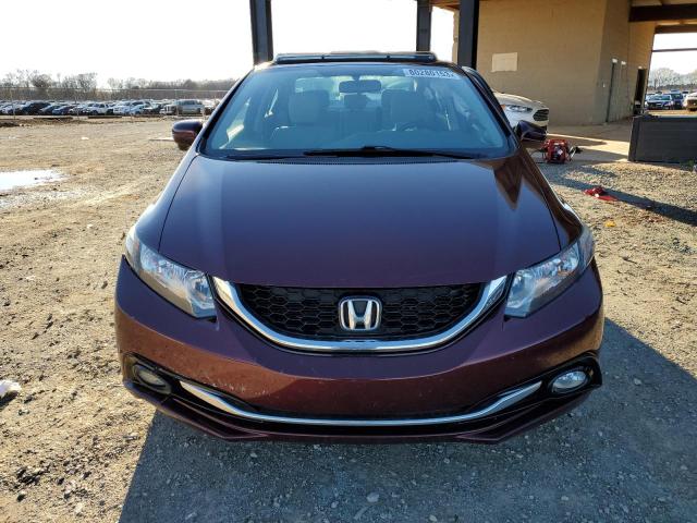 19XFB2F90EE056914 - 2014 HONDA CIVIC EXL BURGUNDY photo 5