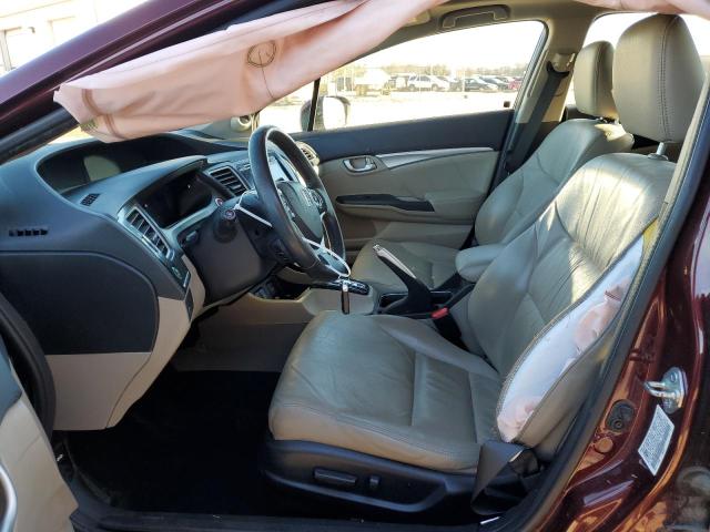 19XFB2F90EE056914 - 2014 HONDA CIVIC EXL ბურგუნდია ფოტო 7