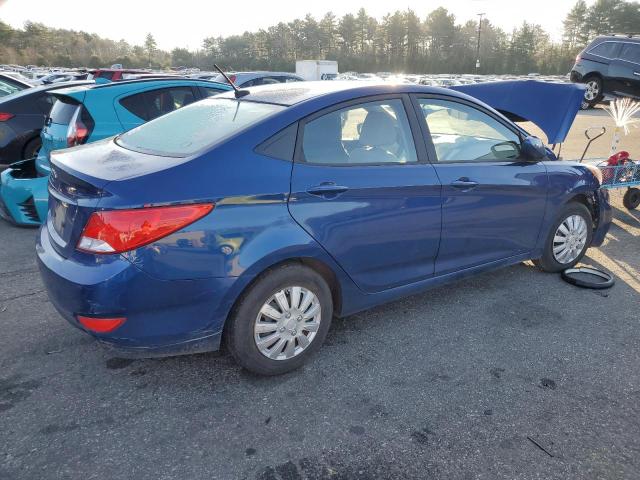 KMHCT4AEXGU143848 - 2016 HYUNDAI ACCENT SE BLUE photo 3