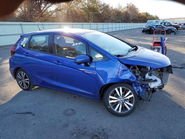 3HGGK5H93KM718393 - 2019 HONDA FIT EXL BLUE photo 4