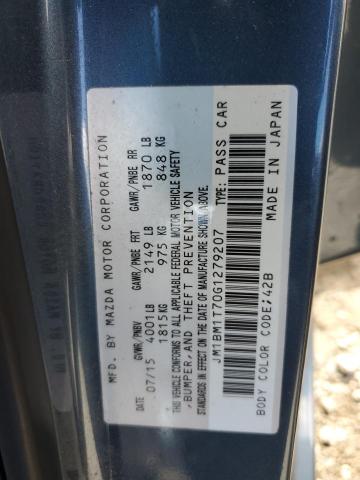 JM1BM1T70G1279207 - 2016 MAZDA 3 SPORT BLUE photo 13