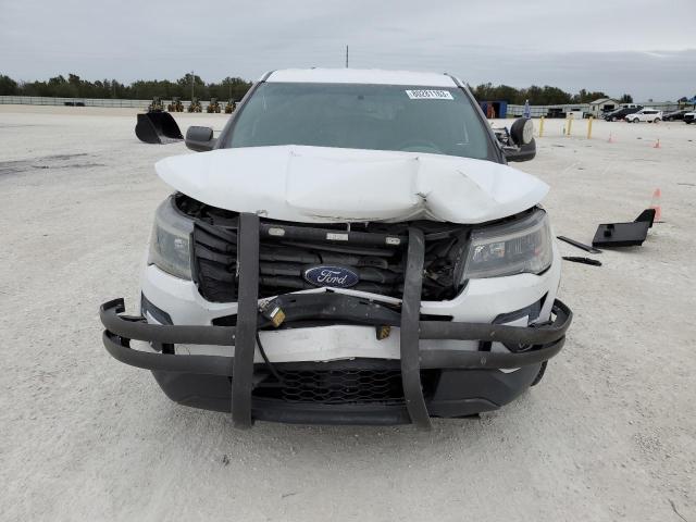 1FM5K8AR6GGA52449 - 2016 FORD EXPLORER POLICE INTERCEPTOR WHITE photo 5