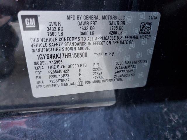 1GYS4KKJ7HR158500 - 2017 CADILLAC ESCALADE ESV PLATINUM Қара фото 14