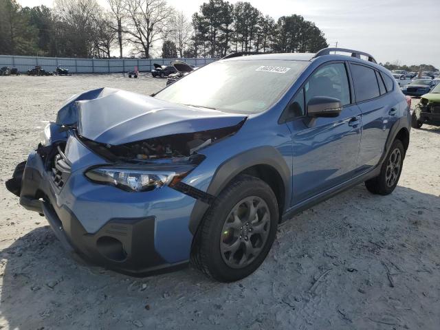 JF2GTHSC5NH271366 - 2022 SUBARU CROSSTREK SPORT BLUE photo 1