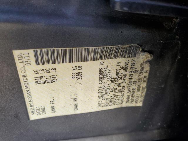 1N4AL2AP7BN483887 - 2011 NISSAN ALTIMA BASE Boz foto 13