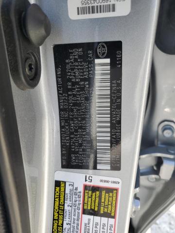 4T1C11AK0NU039425 - 2022 TOYOTA CAMRY LE SILVER photo 12