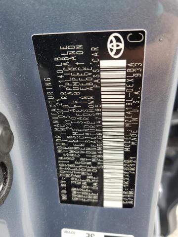 5YFB4MDE6RP147985 - 2024 TOYOTA COROLLA LE 蓝色 照片 13