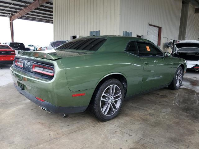 2C3CDZGG4KH759844 - 2019 DODGE CHALLENGER SXT GREEN photo 3