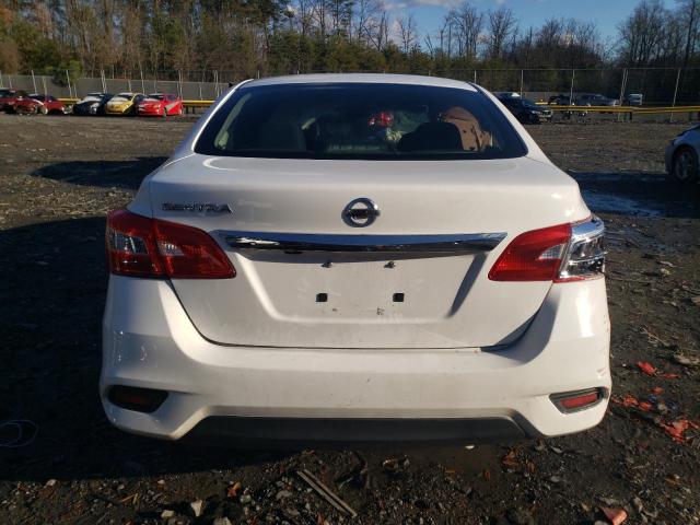 3N1AB7APXKY358365 - 2019 NISSAN SENTRA S WHITE photo 6