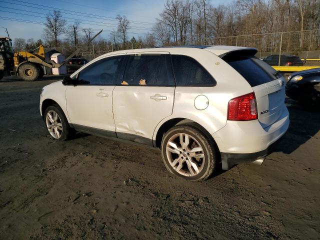 2FMDK3JC9EBA53514 - 2014 FORD EDGE SEL WHITE photo 2