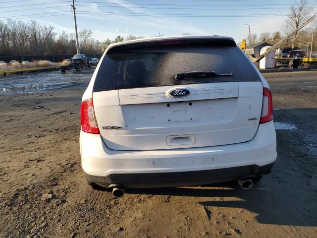 2FMDK3JC9EBA53514 - 2014 FORD EDGE SEL WHITE photo 6