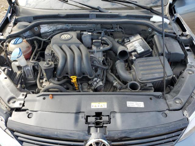 3VW2K7AJ2DM223854 - 2013 VOLKSWAGEN JETTA BASE GRAY photo 11