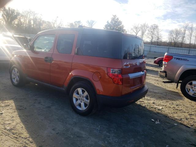 5J6YH2H72AL001542 - 2010 HONDA ELEMENT EX ORANGE photo 2