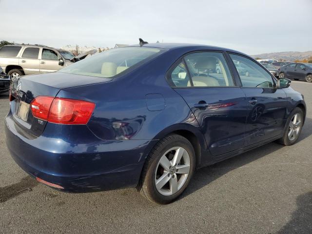 3VWLL7AJ5CM314682 - 2012 VOLKSWAGEN JETTA TDI BLUE photo 3