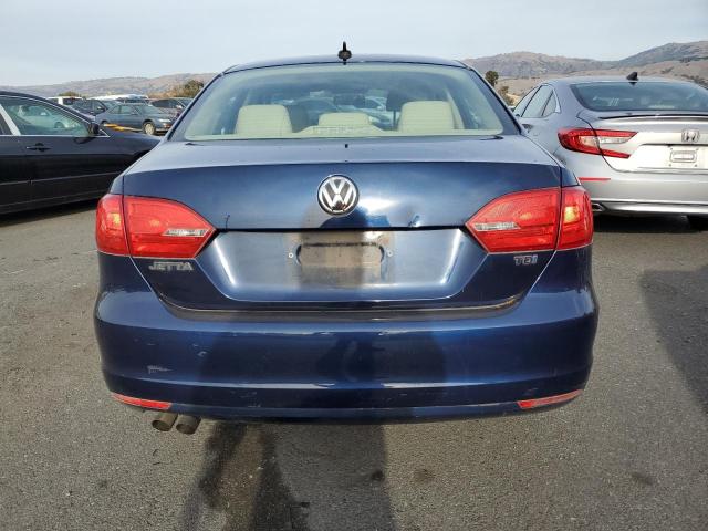 3VWLL7AJ5CM314682 - 2012 VOLKSWAGEN JETTA TDI BLUE photo 6