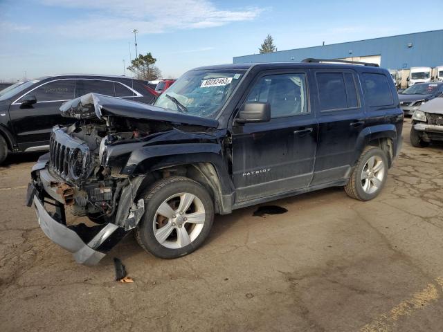 1C4NJRFBXCD672435 - 2012 JEEP PATRIOT LATITUDE BLACK photo 1