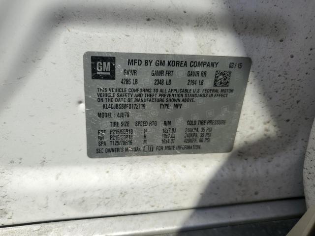 KL4CJBSB0FB172119 - 2015 BUICK ENCORE CONVENIENCE 白色 照片 12