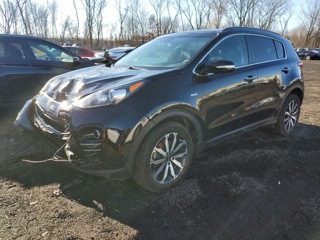 KNDPNCAC5K7612151 - 2019 KIA SPORTAGE EX BLACK photo 1