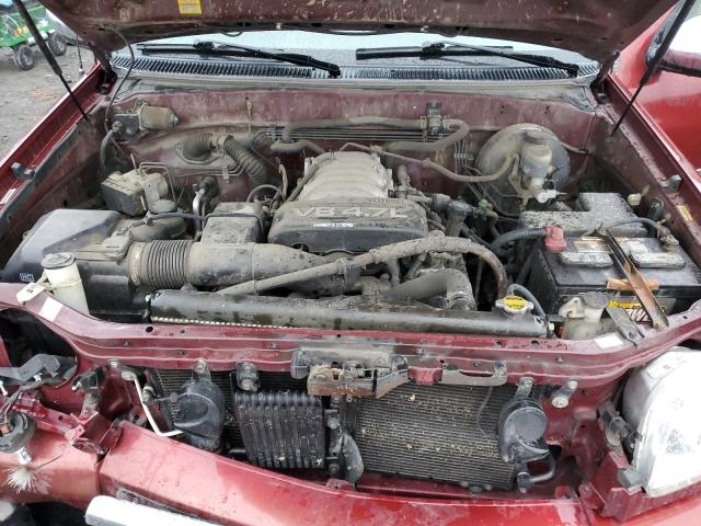 5TBBT44104S441438 - 2004 TOYOTA TUNDRA ACCESS CAB SR5 MAROON photo 11