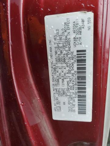 5TBBT44104S441438 - 2004 TOYOTA TUNDRA ACCESS CAB SR5 MAROON photo 12