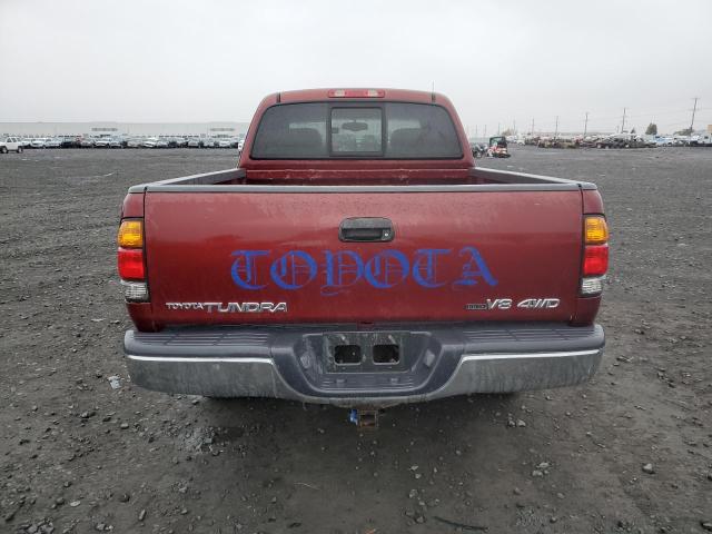 5TBBT44104S441438 - 2004 TOYOTA TUNDRA ACCESS CAB SR5 MAROON photo 6