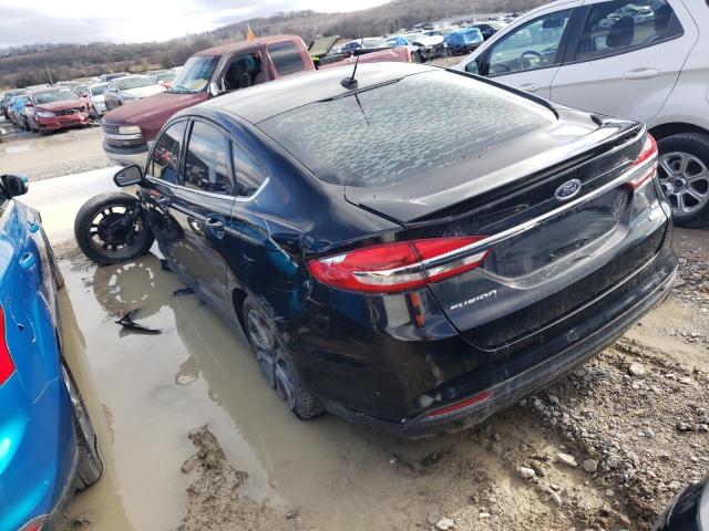 3FA6P0HD3HR290328 - 2017 FORD FUSION SE BLACK photo 2