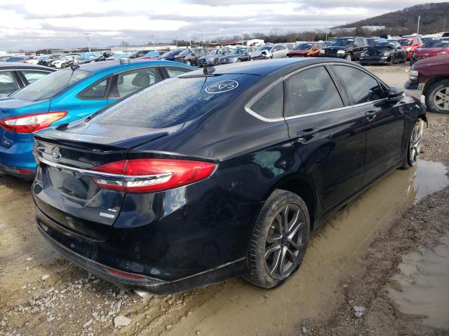 3FA6P0HD3HR290328 - 2017 FORD FUSION SE BLACK photo 3