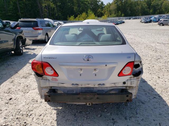 1NXBU4EE4AZ280648 - 2010 TOYOTA COROLLA BASE Argent photo 6