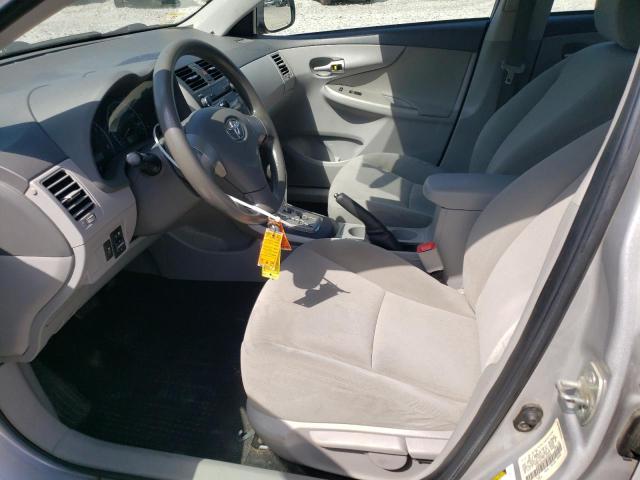 1NXBU4EE4AZ280648 - 2010 TOYOTA COROLLA BASE Argent photo 7