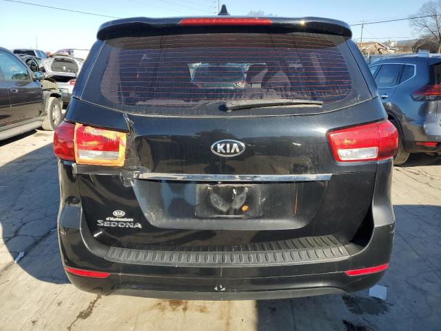 KNDMA5C1XG6124610 - 2016 KIA SEDONA L BLACK photo 6