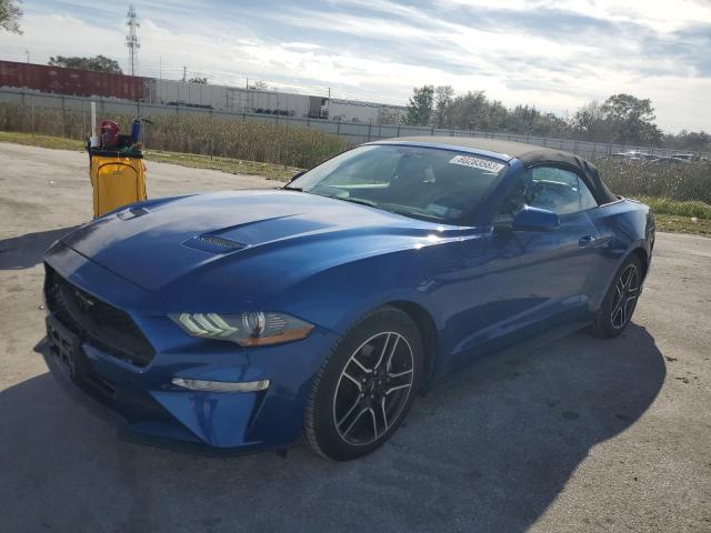 1FATP8UH2J5118049 - 2018 FORD MUSTANG BLUE photo 1