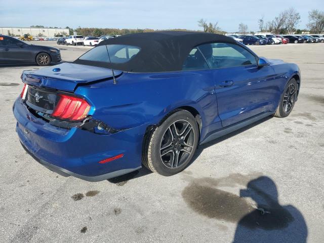 1FATP8UH2J5118049 - 2018 FORD MUSTANG BLUE photo 3