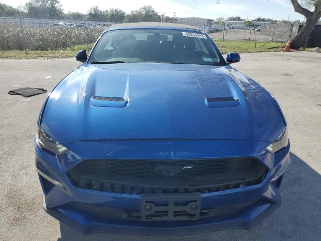1FATP8UH2J5118049 - 2018 FORD MUSTANG BLUE photo 5