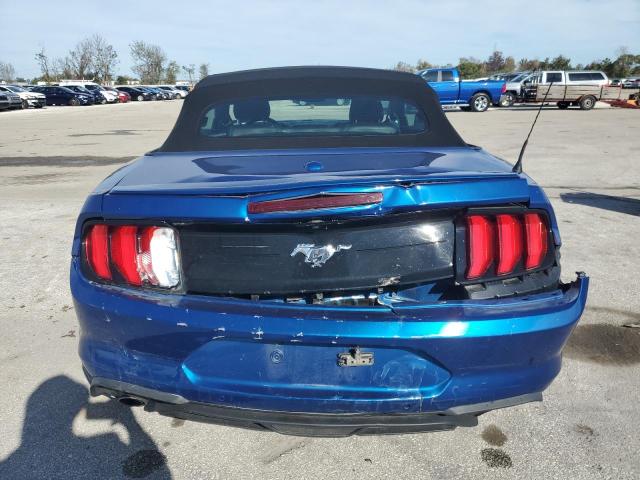 1FATP8UH2J5118049 - 2018 FORD MUSTANG BLUE photo 6