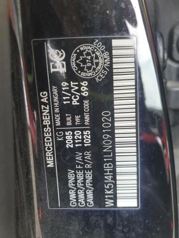 W1K5J4HB1LN091020 - 2020 MERCEDES-BENZ CLA 250 4MATIC BLACK photo 12