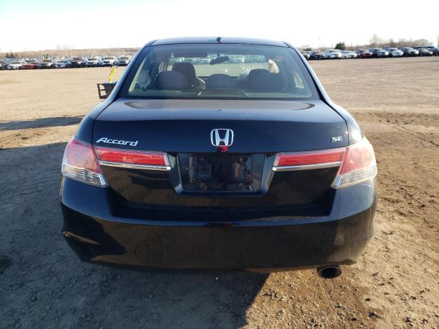 1HGCP2F65BA800792 - 2011 HONDA ACCORD SE BLACK photo 6