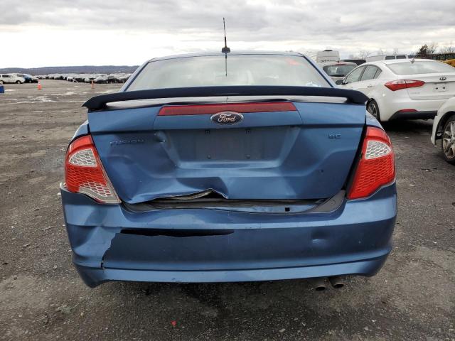 3FAHP0HA1AR269448 - 2010 FORD FUSION SE BLUE photo 6