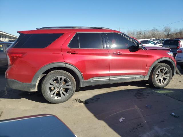 1FMSK8DH4MGC25483 - 2021 FORD EXPLORER XLT BURGUNDY photo 3