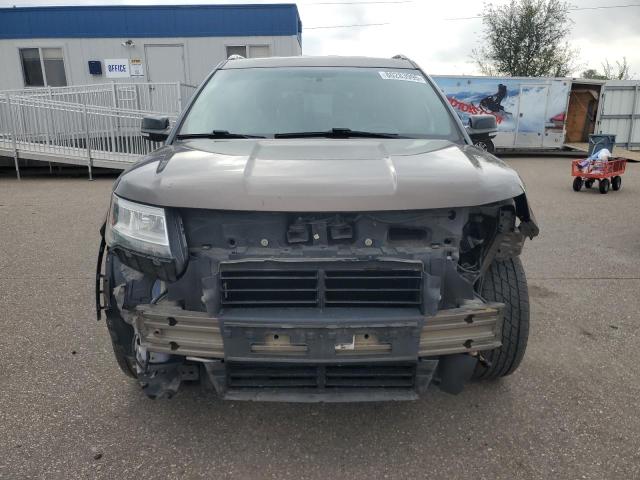 1FM5K8D88GGA94365 - 2016 FORD EXPLORER XLT BROWN photo 5