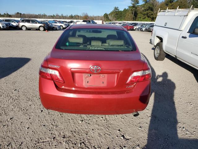 4T1BE46K17U071586 - 2007 TOYOTA CAMRY CE RED photo 6