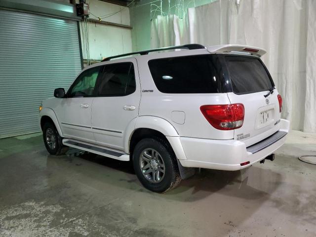 5TDBT48A76S276119 - 2006 TOYOTA SEQUOIA LIMITED WHITE photo 2